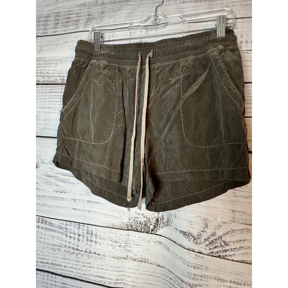 Hard Tail Forever Cupra Shorts Olive Green Drawstring Utility BEM-05 Mens Medium